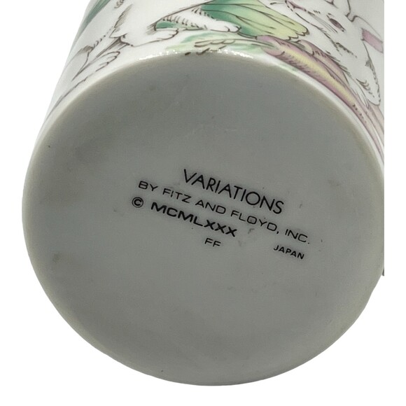 Vintage Fitz & Floyd Variations Bunny Rabbits Carrots Easter Coffee Tea Cup READ - Picture 6 of 13
